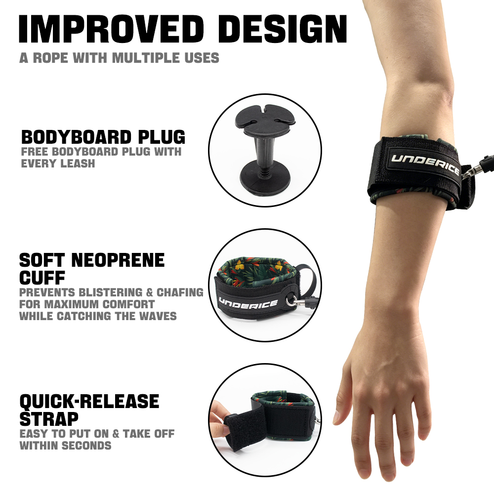 TPU Surfboard Leash Adjustable - đánh giá và giá Stand Up Paddle Leash