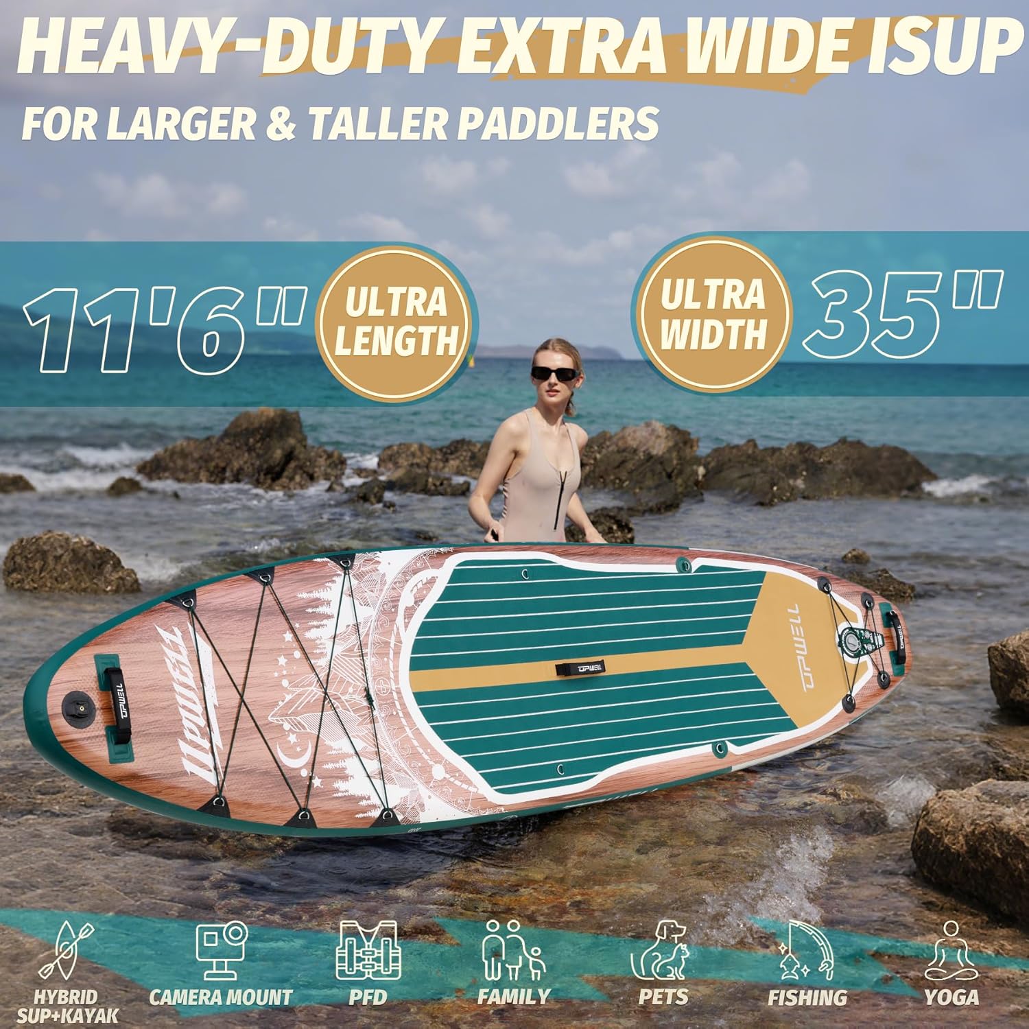Inflatable Stand Up Paddle Boa - đánh giá và giá Stand Up Paddle Leash