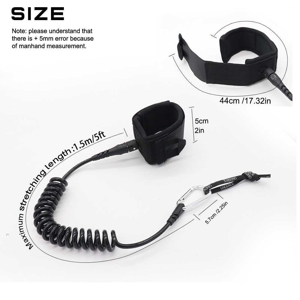 UICE 5FT 5MM Surf Leash Hand R - đánh giá và giá Stand Up Paddle Leash