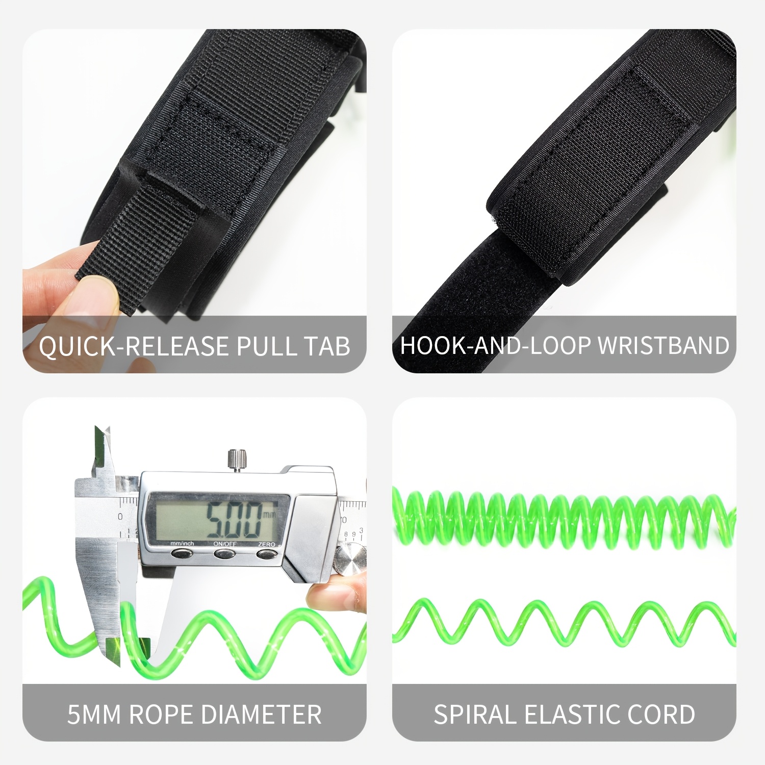 KOETSU Bodyboard Leash, 5mm TP - đánh giá và giá Stand Up Paddle Leash